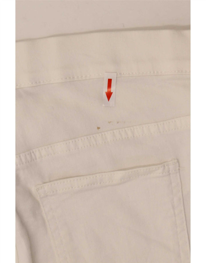 Jeans Jeggings da donna Marks & Spencer UK 12 Medio W32 L28 Cotone bianco