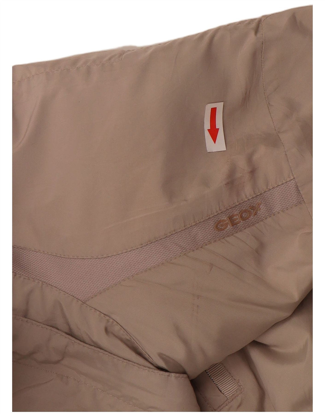 Geox Donna Respira Utility Giacca UK 14 Large Beige Poliestere