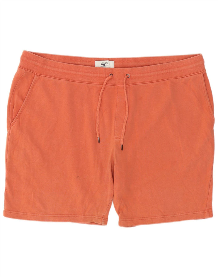 Pantaloncini sportivi vestibilità regolare da uomo Marks & Spencer 3XL cotone arancione