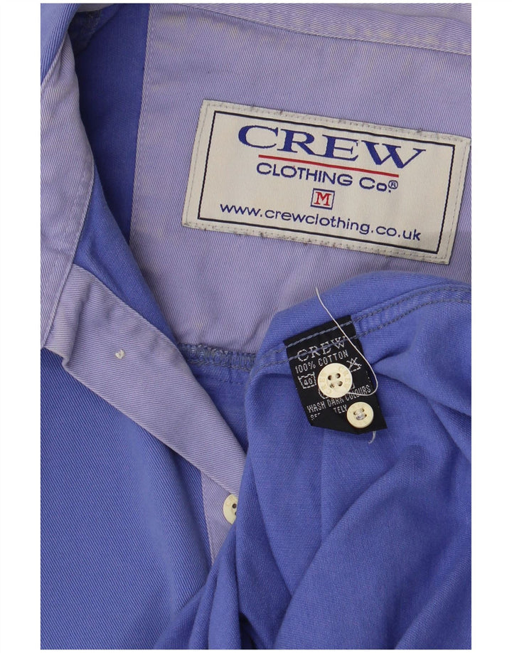 Crew Clothing Camicia pullover da uomo in cotone blu medio
