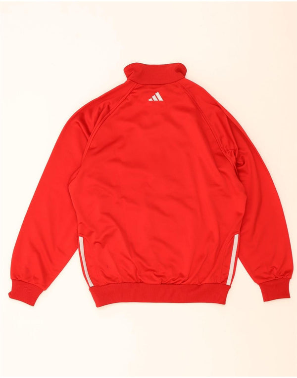 Giacca Top della tuta da ragazzo Adidas 13-14 anni in poliestere rosso