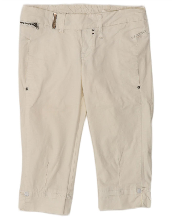 Bermuda da donna G-Star W26 piccolo cotone bianco