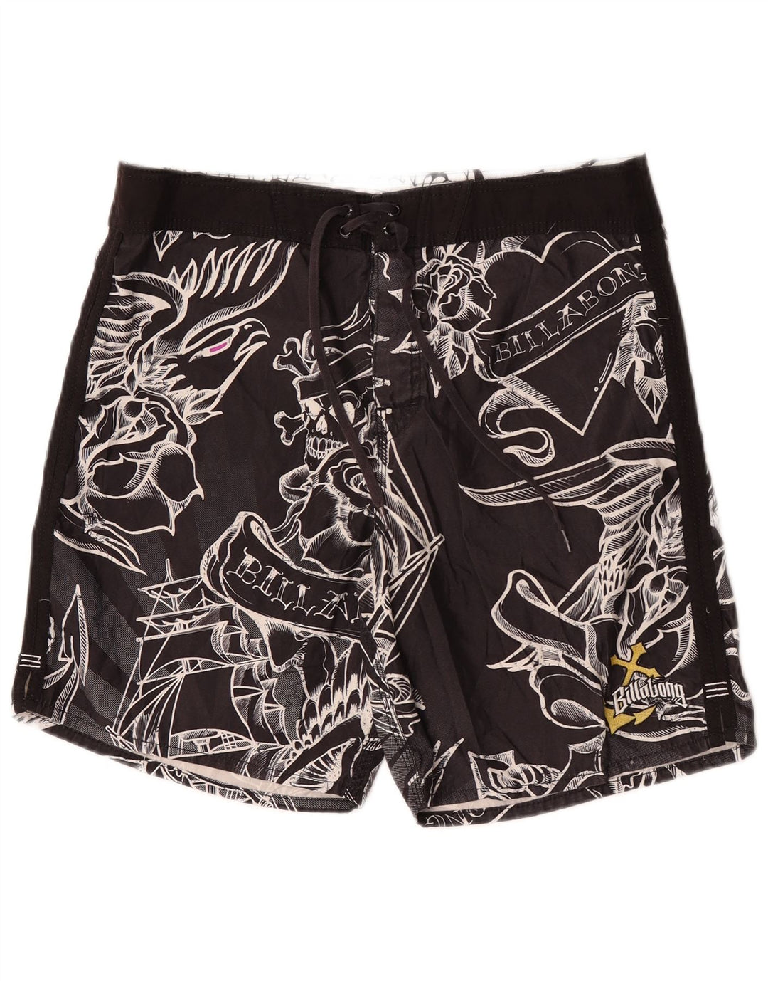 Pantaloncini da bagno grafici da uomo Billabong grandi in poliestere floreale nero
