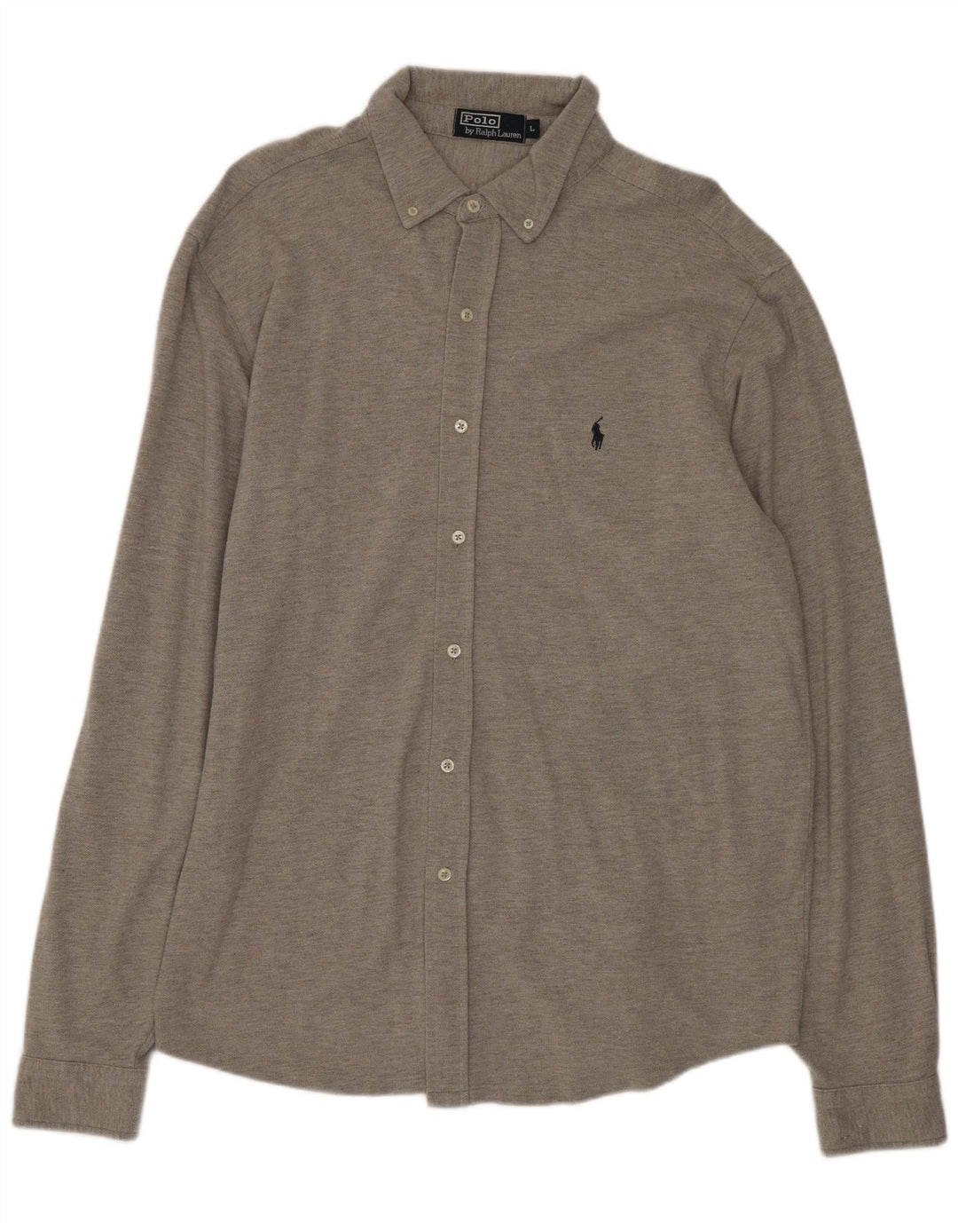 Polo Ralph Lauren Camicia da uomo grande in cotone grigio