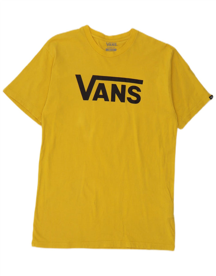 T-shirt grafica da uomo con vestibilità classica Vans, cotone giallo medio