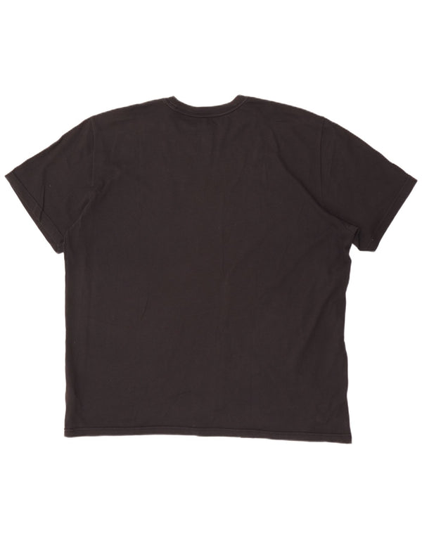 T-shirt grafica Nike Dri Fit da uomo 2XL in cotone nero