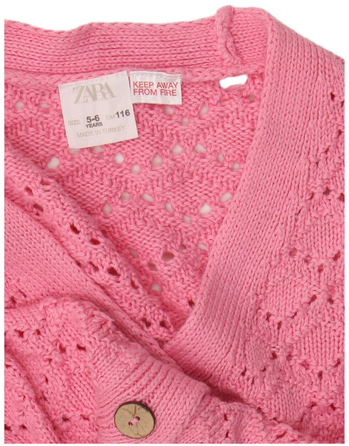 Maglione cardigan per ragazze Zara 5-6 anni Rosa