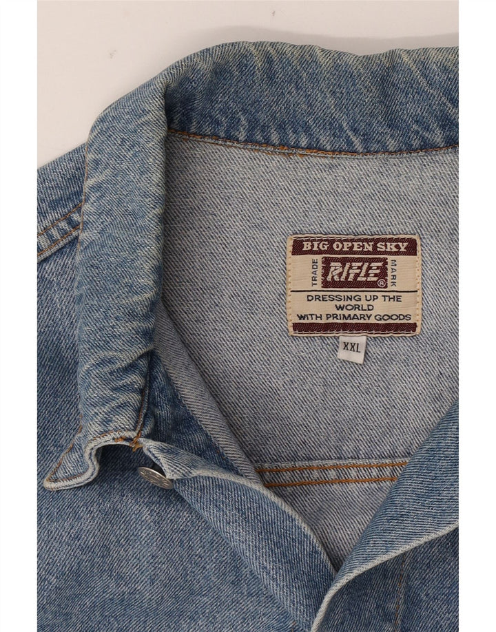 Giacca di jeans da uomo Rifle UK 44 2XL Blu