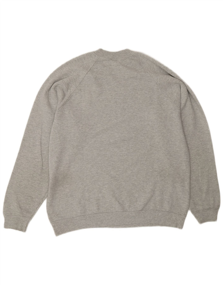 Felpa da uomo vintage maglione XL in cotone grigio