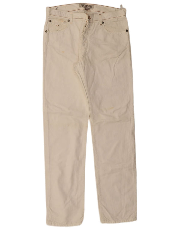 Jacob Cohen Mens Straight Jeans W35 L34 White