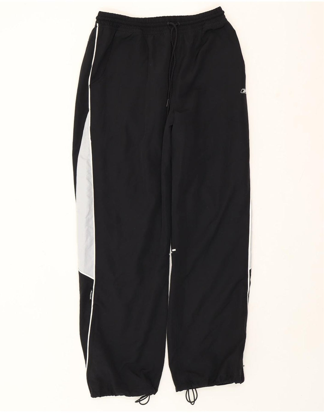 REEBOK Pantaloni da tuta da uomo Joggers Small Nero Colourblock Poliestere