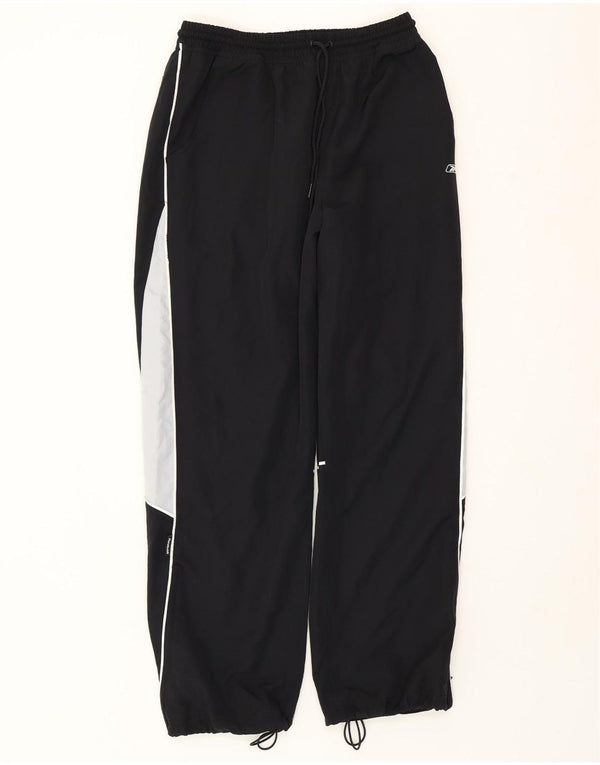 REEBOK Pantaloni da tuta da uomo Joggers Small Nero Colourblock Poliestere