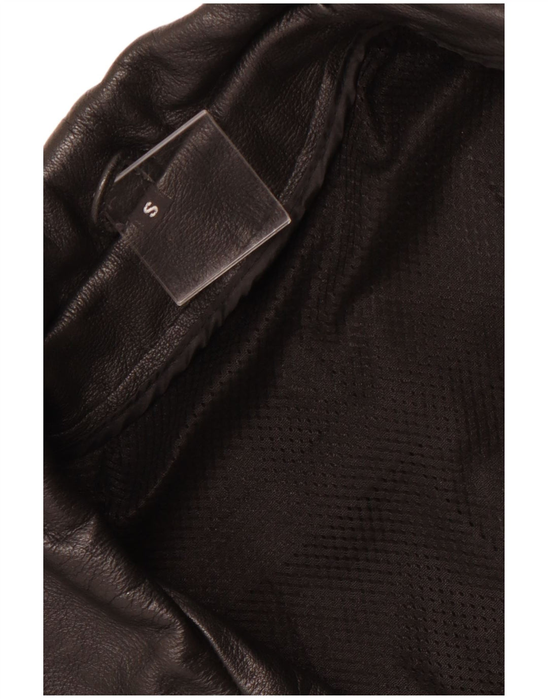 Giacca da motociclista in pelle da uomo VINTAGE UK 36 piccola nera