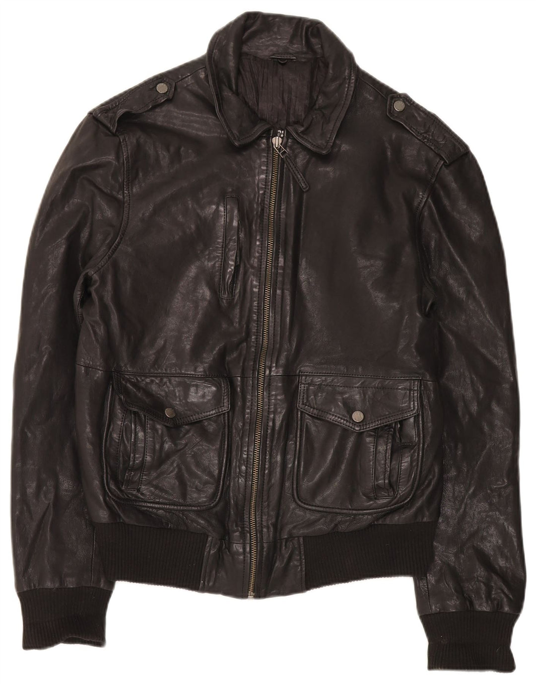 Giubbotto bomber militare vintage da uomo UK 40 grande nero