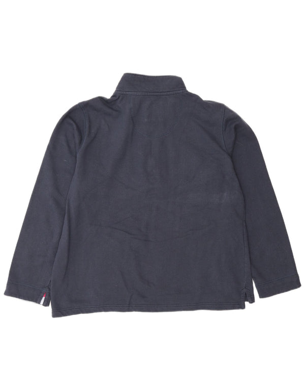 Crew Clothing Felpa da donna con collo con zip, maglione UK 16 grande blu navy