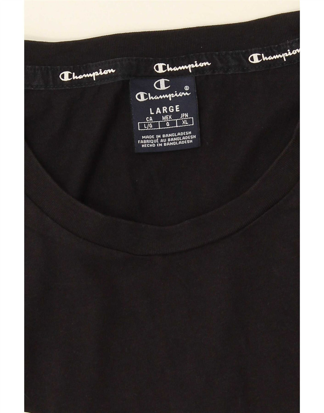 Canotta grafica da uomo Champion Large nera