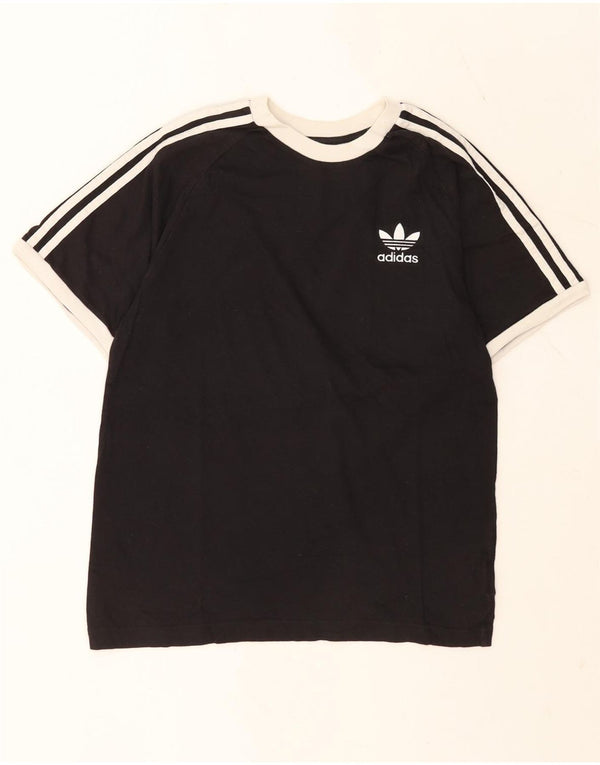T-shirt Adidas da uomo Top Small in cotone nero