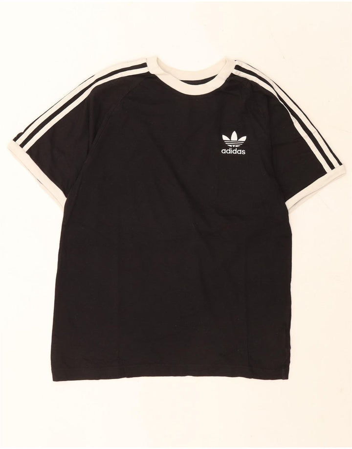 T-shirt Adidas da uomo Top Small in cotone nero
