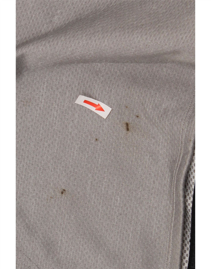 REEBOK Felpa con cappuccio grafica da uomo XL Poliestere grigio