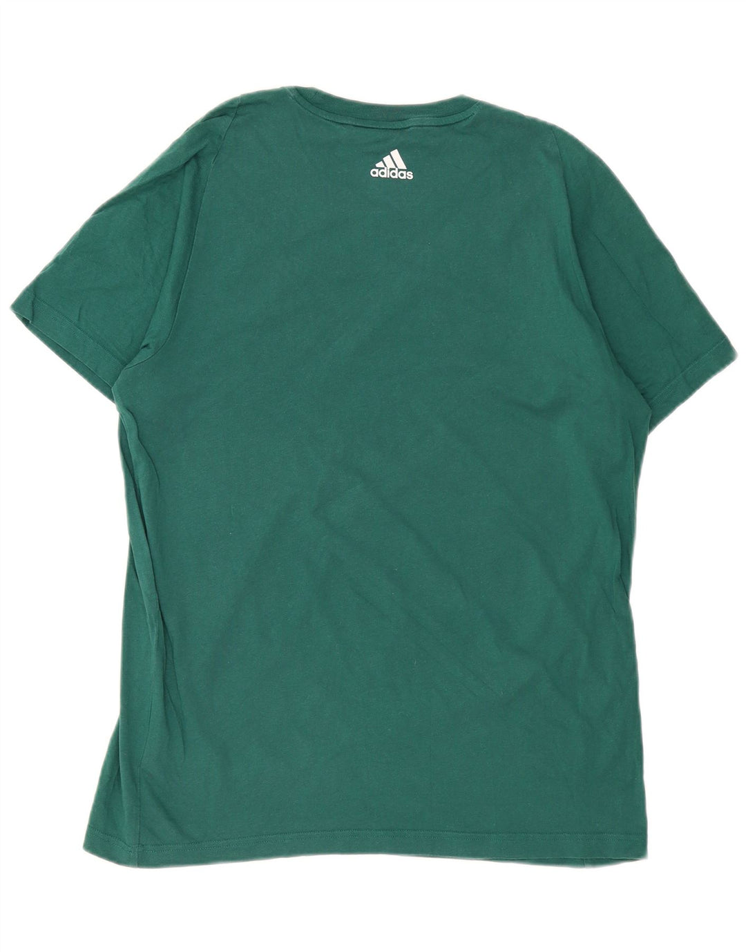 T-shirt grafica da uomo ADIDAS Top grande in cotone verde