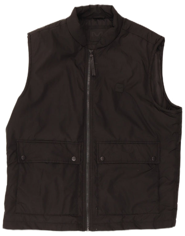 Giacca a vento senza maniche da uomo Michael Kors UK 40 Large Poliestere nero