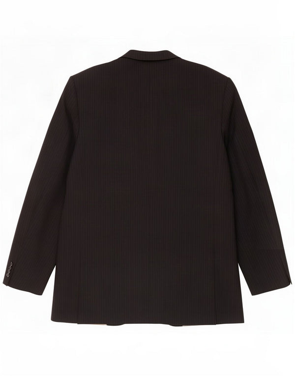 Marks & Spencer Giacca blazer a 2 bottoni da uomo UK 42 Large Black Gessato