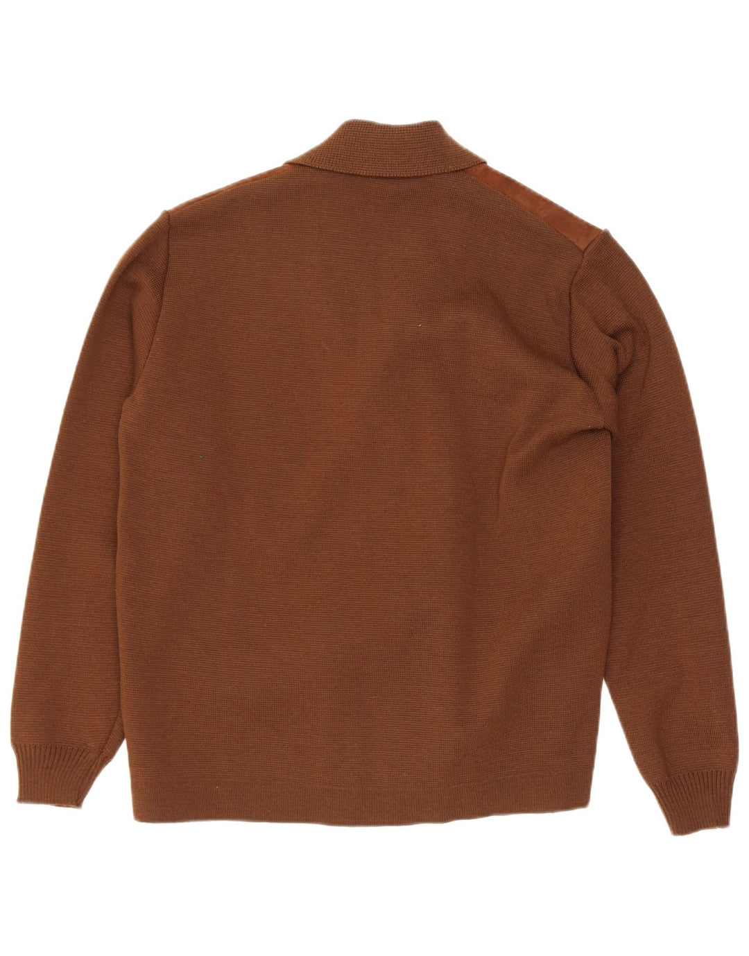 Maglione cardigan da uomo vintage piccolo marrone
