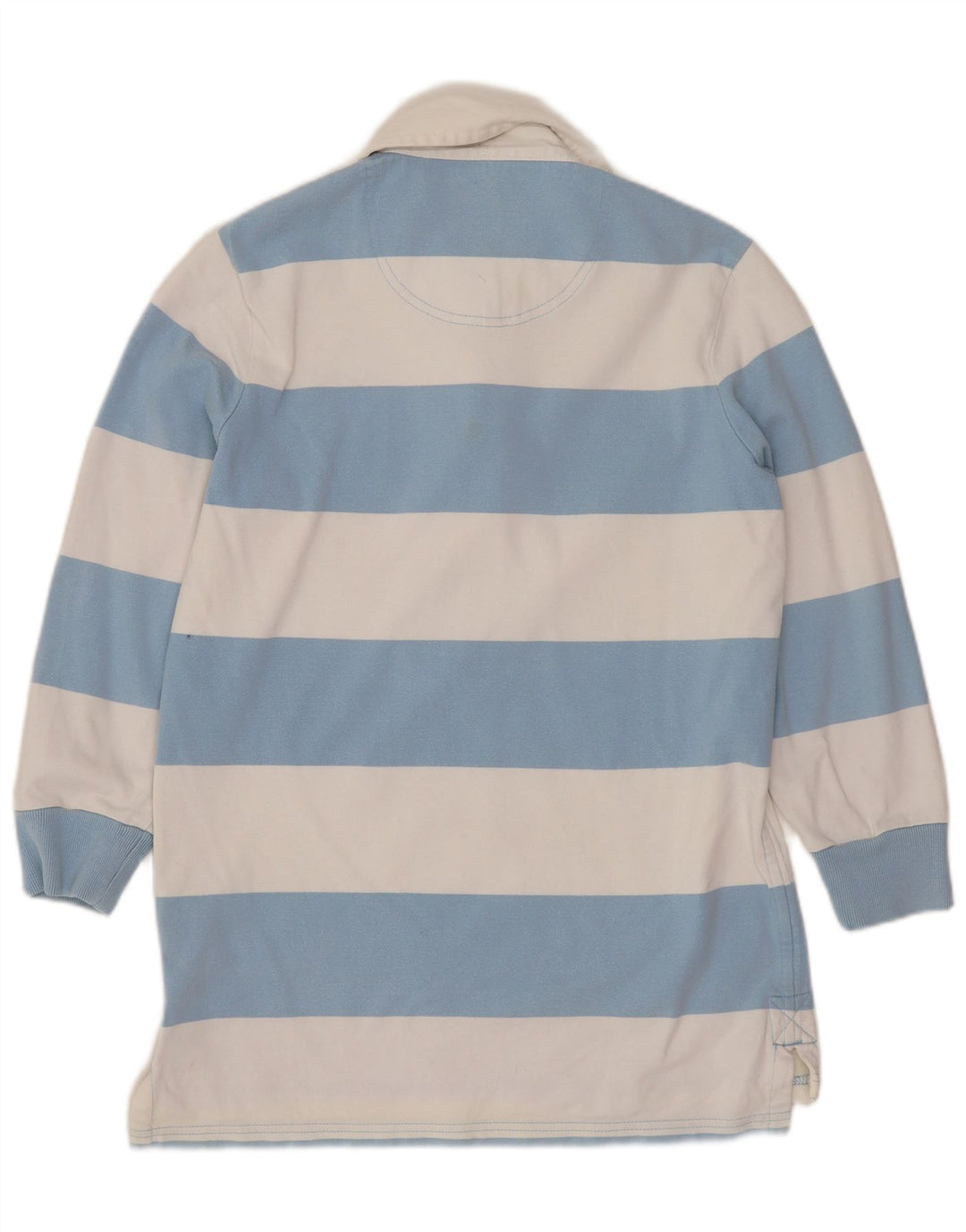 JACK WILLS Polo da rugby grafica da donna UK 12 a righe blu medio