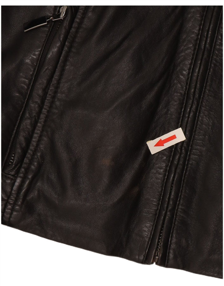 Giacca in pelle da donna Esprit UK 14 grande in pelle nera