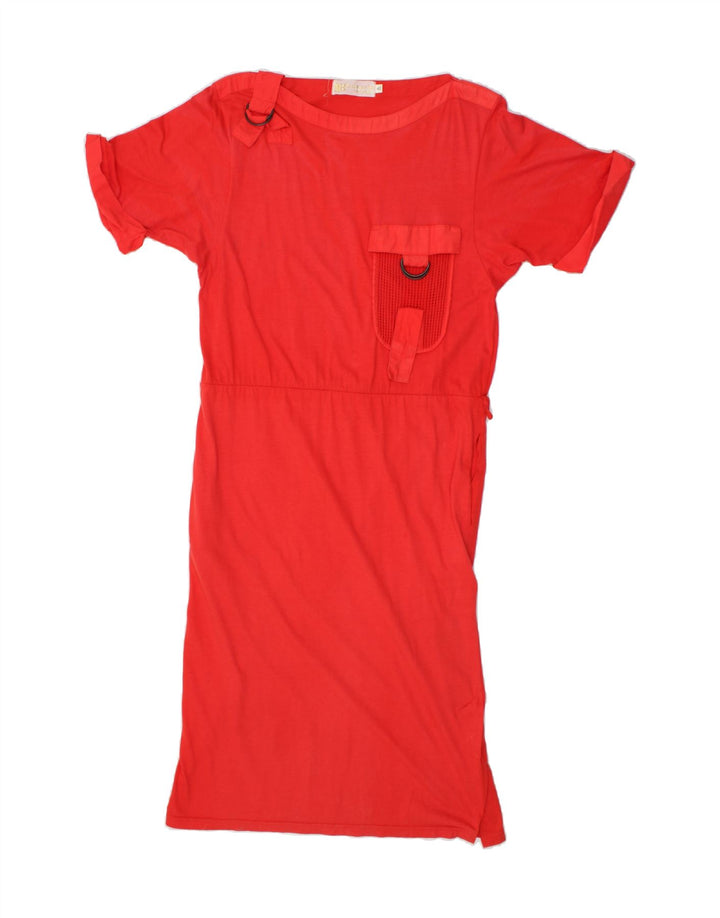 VINTAGE Womens T-Shirt Dress EU 40 Medium Red Vintage Vintage and Second-Hand Vintage from Messina Hembry 