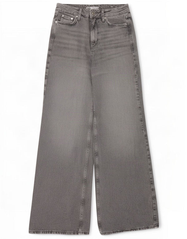 Jeans svasati da donna Zara EU 32 2XS W22 L31 Grigio