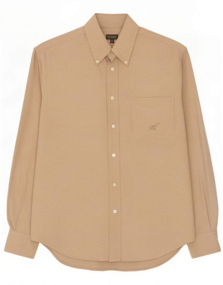 Camicia da uomo Henry Cottons taglia 40 cotone beige medio