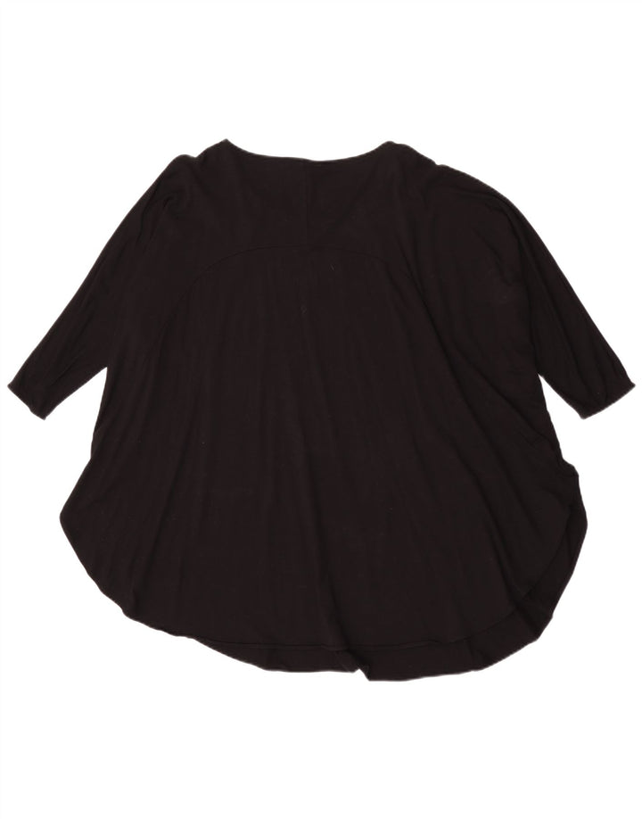 Top tunica oversize da donna con maniche a 3/4 Cos UK 14 Viscosa nera media