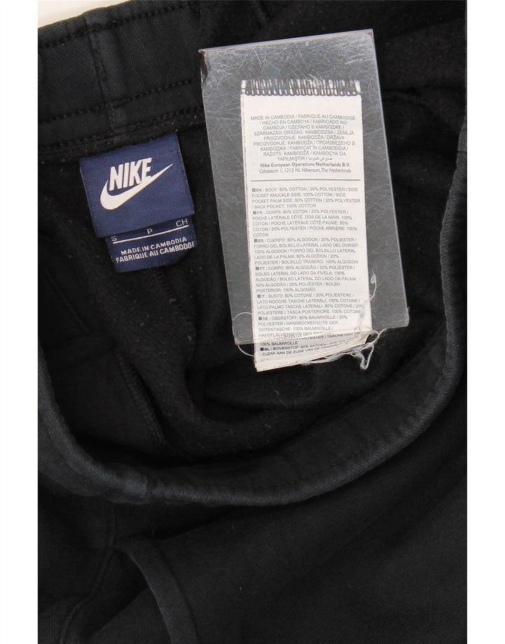 NIKE Pantaloni da tuta con grafica da uomo Joggers piccoli in cotone nero