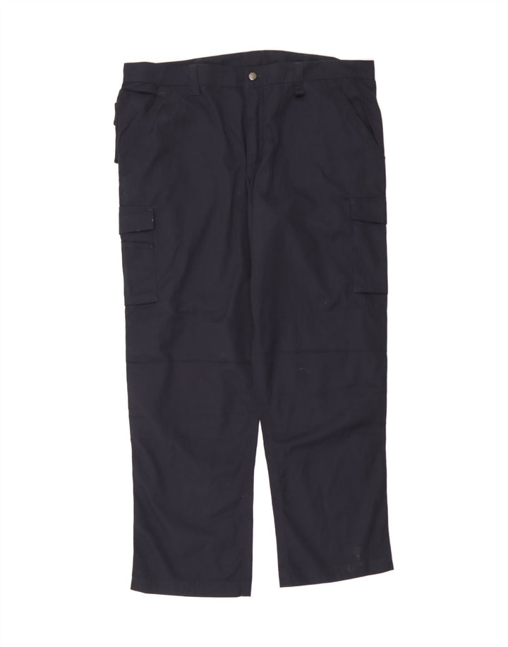 RUSSELL ATHLETIC Mens Straight Cargo Trousers W44 L34 Navy Blue Vintage Russell Athletic and Second-Hand Russell Athletic from Messina Hembry 