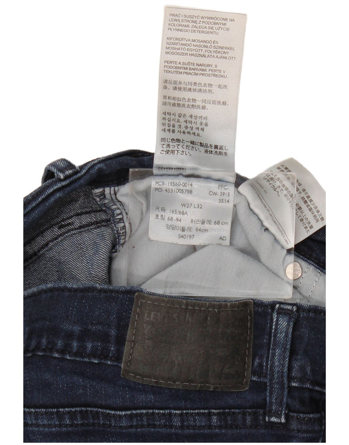 Jeans skinny Levi's 711 da donna W27 L29 cotone blu navy