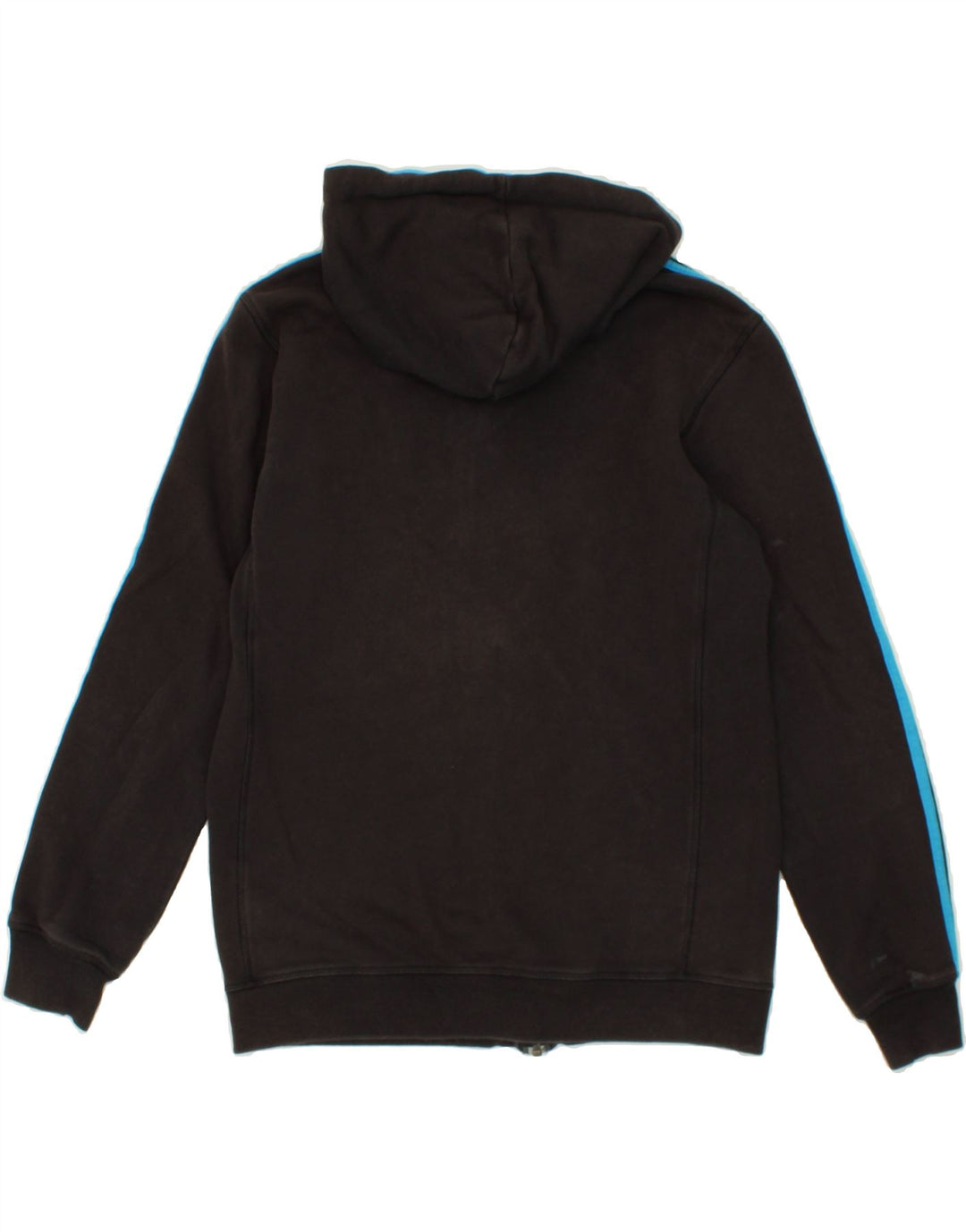 Maglione con cappuccio e zip da uomo ADIDAS in cotone nero medio