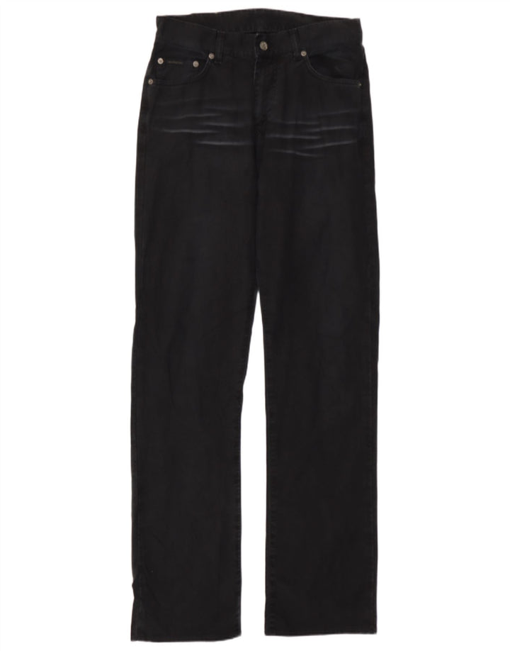 Jeans dritti da uomo Calvin Klein W30 L33 cotone nero
