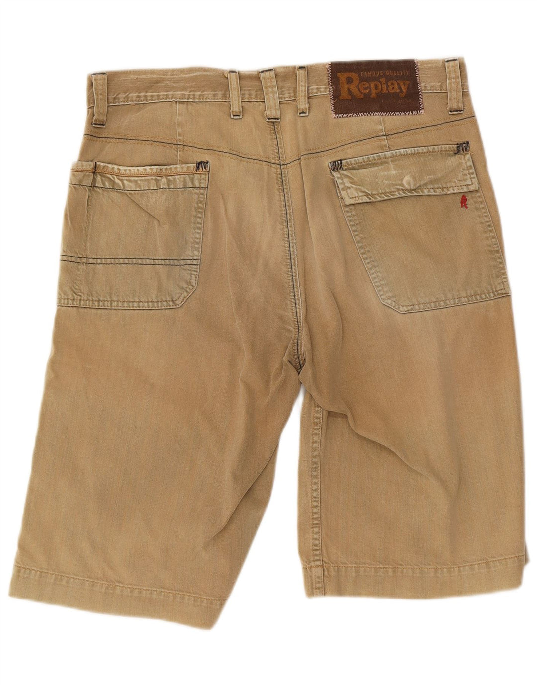 Bermuda da uomo Replay W34 Large in cotone beige