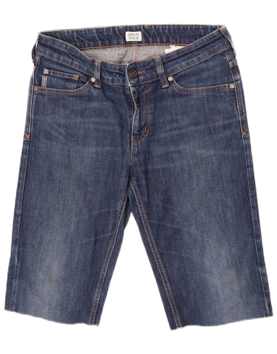 Shorts in denim da ragazzo Armani Junior 15-16 anni W29 Blu Cotone