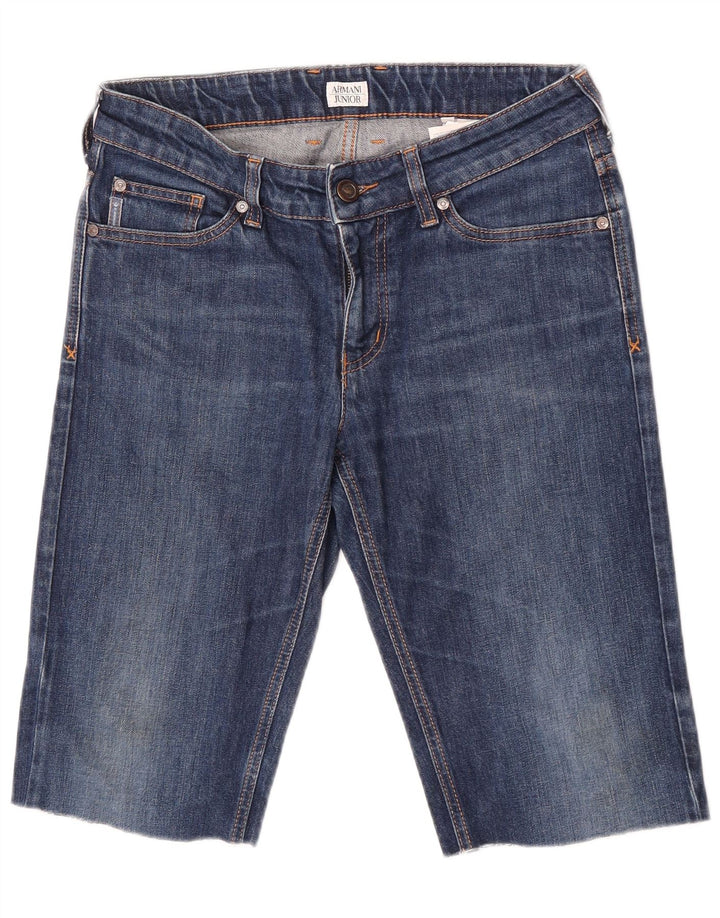 Shorts in denim da ragazzo Armani Junior 15-16 anni W29 Blu Cotone