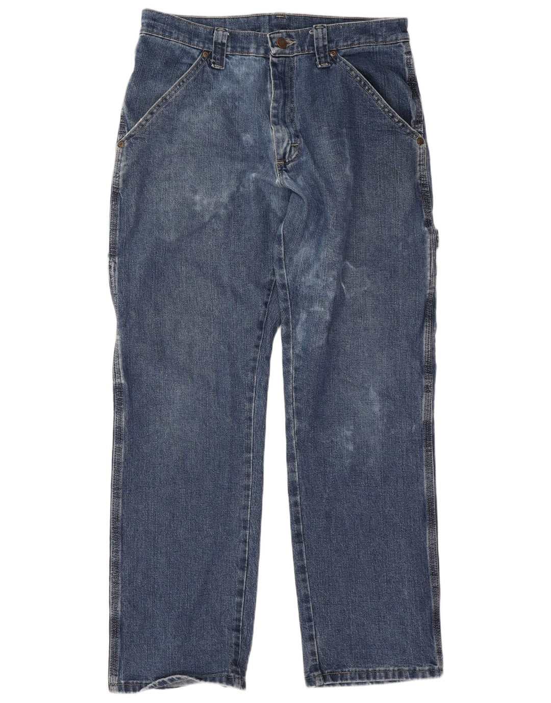 Jeans dritti cargo da uomo Wrangler W30 L30 cotone blu
