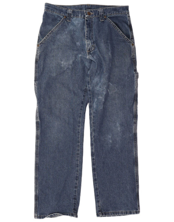 Jeans dritti cargo da uomo Wrangler W30 L30 cotone blu