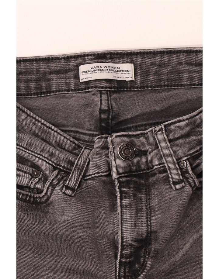 Jeans svasati da donna Zara EU 34 2XS W24 L33 Grigio