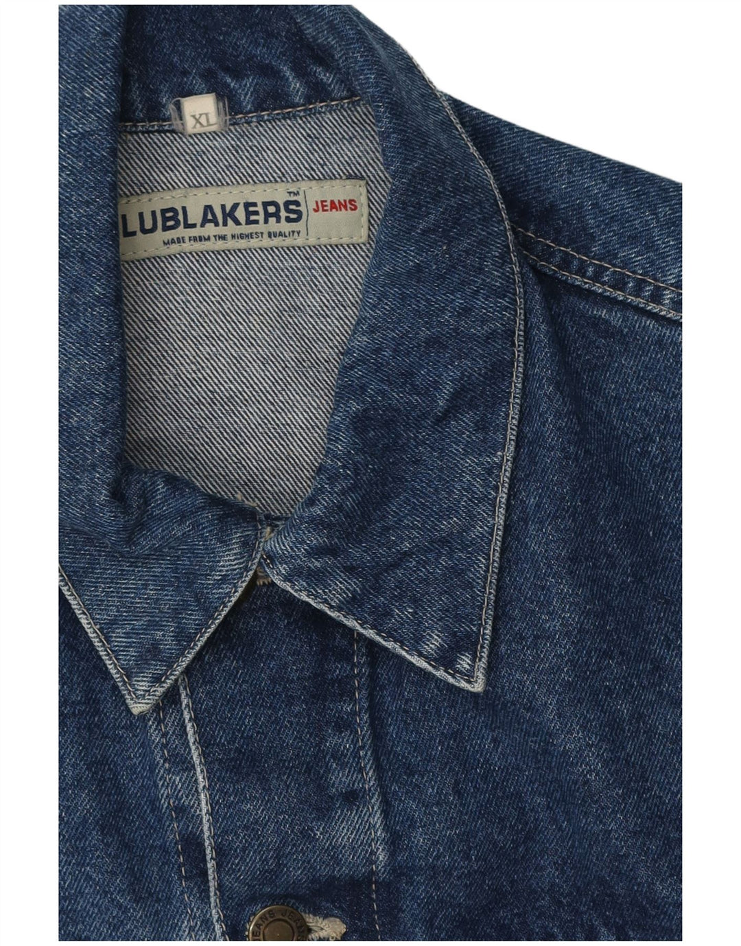 Giacca di jeans vintage da uomo UK 42 XL Blu