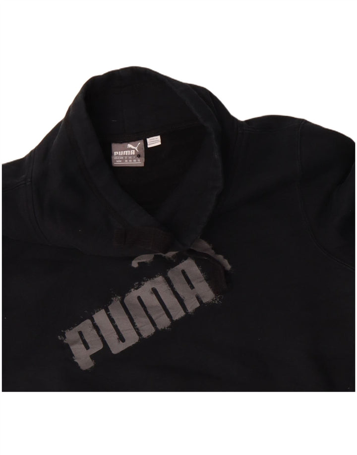 Felpa grafica da donna Puma Jumper UK 12 Medium Nera