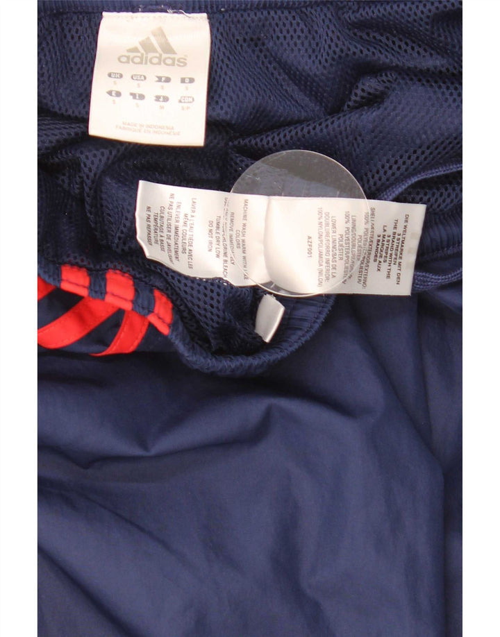 Pantaloni da tuta da uomo Adidas Small in poliestere blu navy