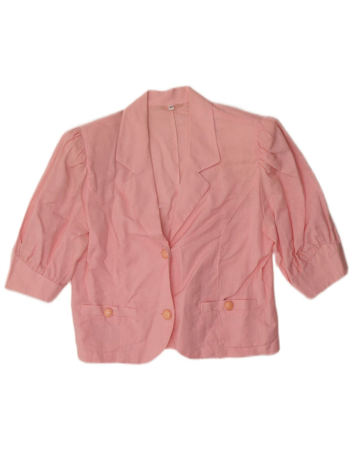 Giacca blazer a 2 bottoni da donna a maniche corte Incom IT 44 rosa medio