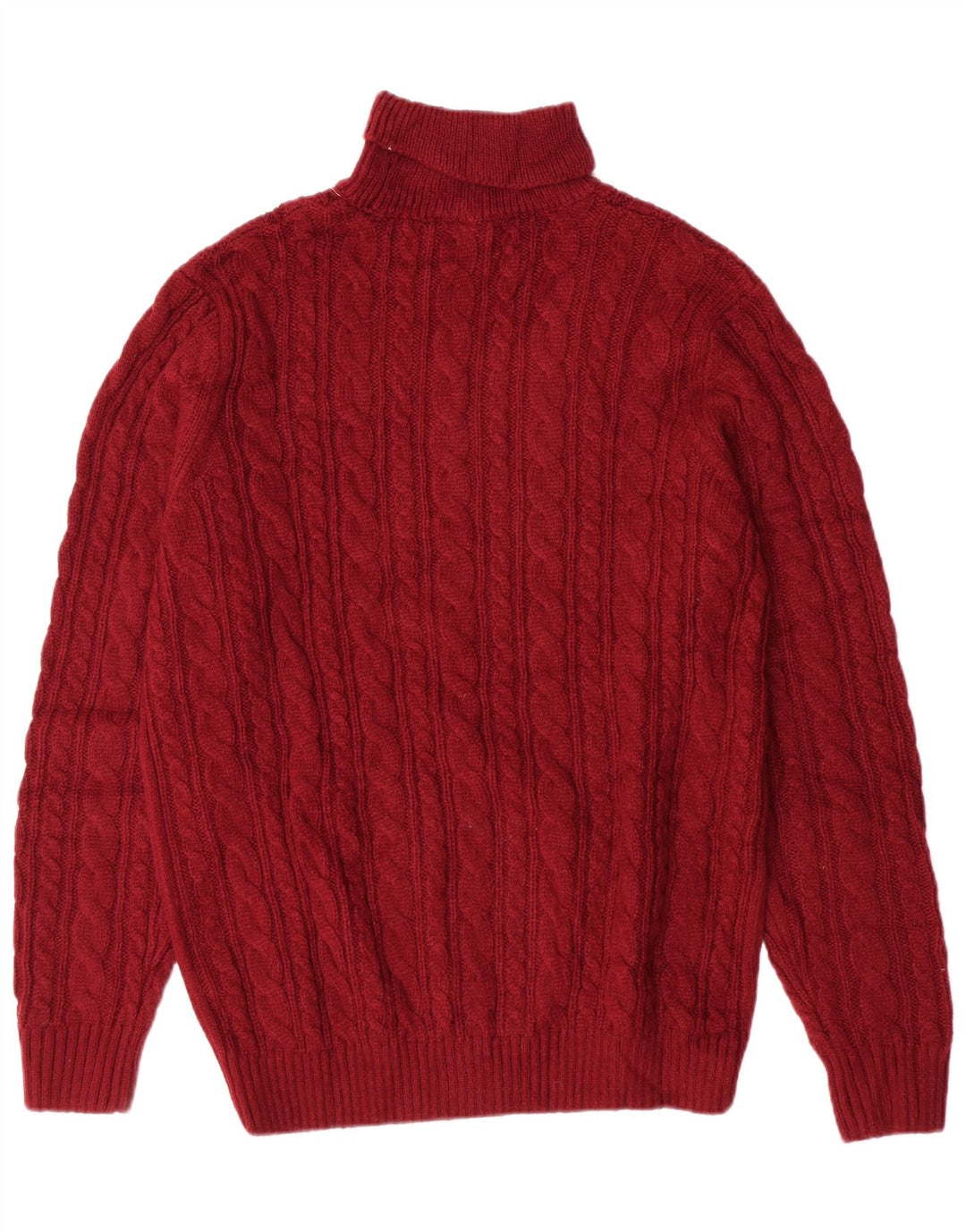 Maglione maglione collo alto da uomo Calliope XL acrilico bordeaux