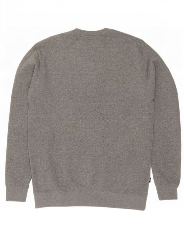 Felpa grafica da uomo di Vans, maglione grigio medio chiazzato